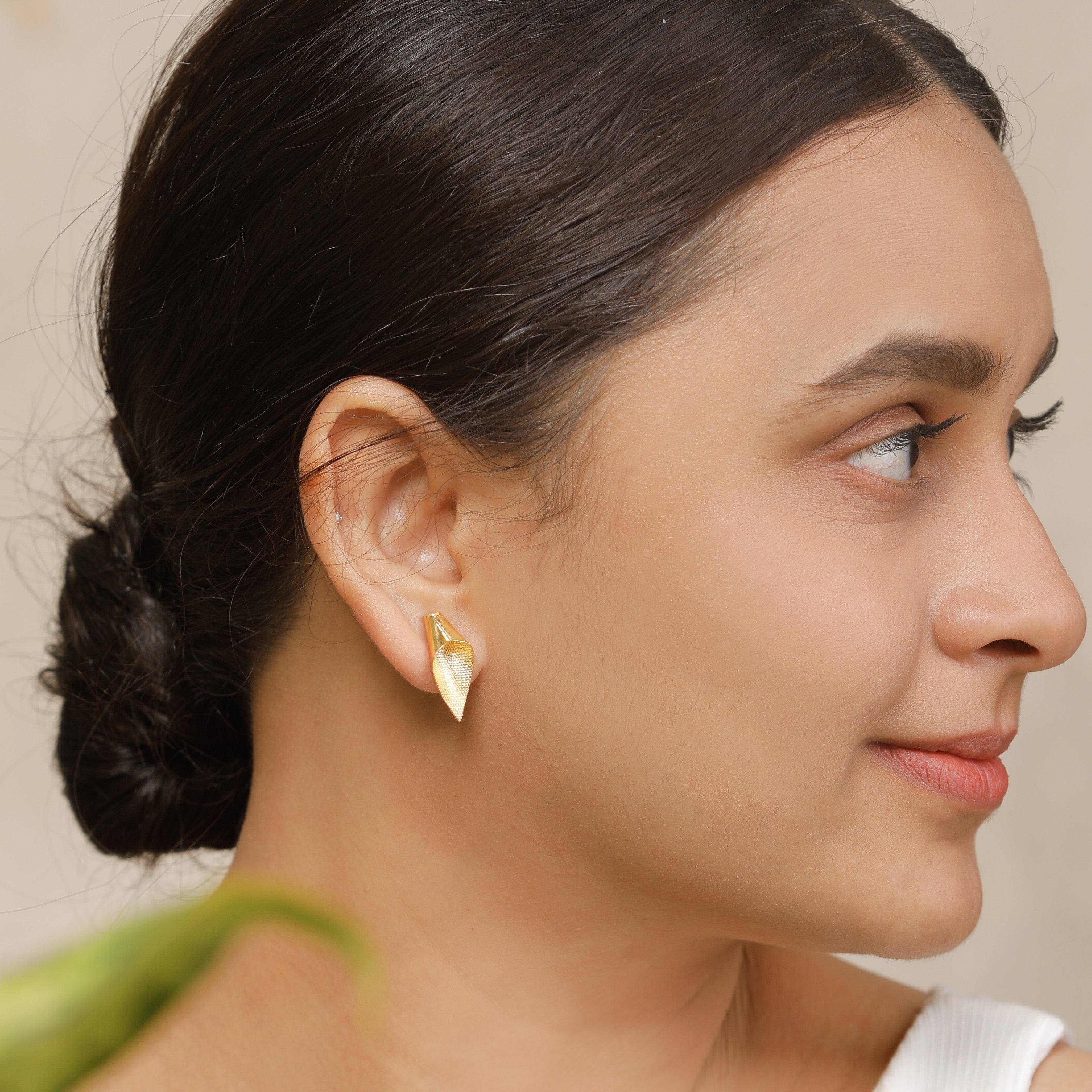 Alice- Fold Earring (Gold Plated)
