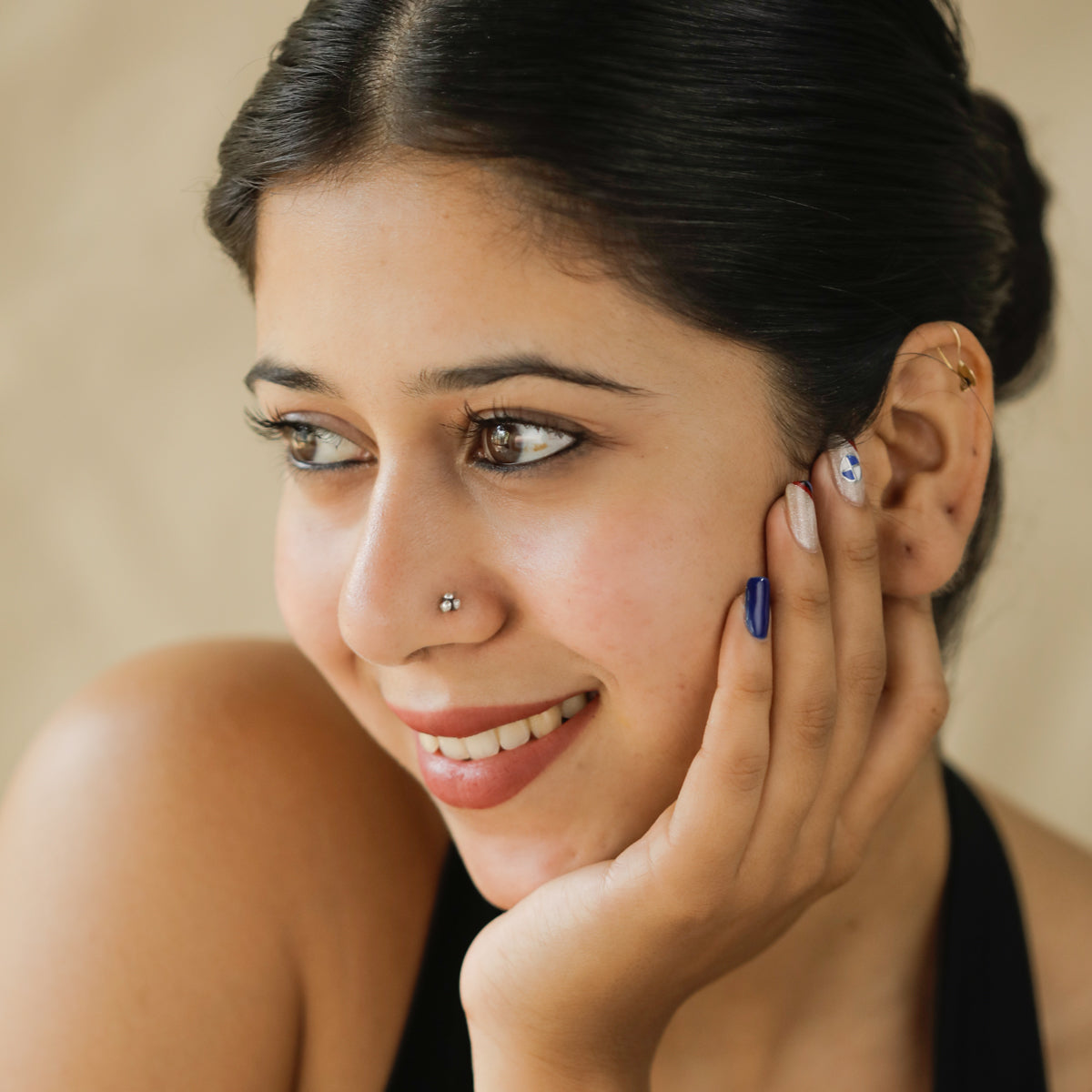 Silver Dainty Nose Pin