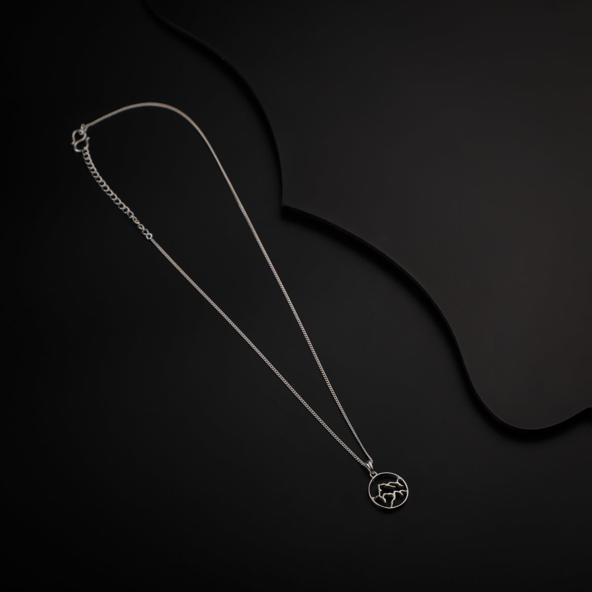 Panchtatva 5 Elements Silver Pendant: Earth (पृथ्वी)