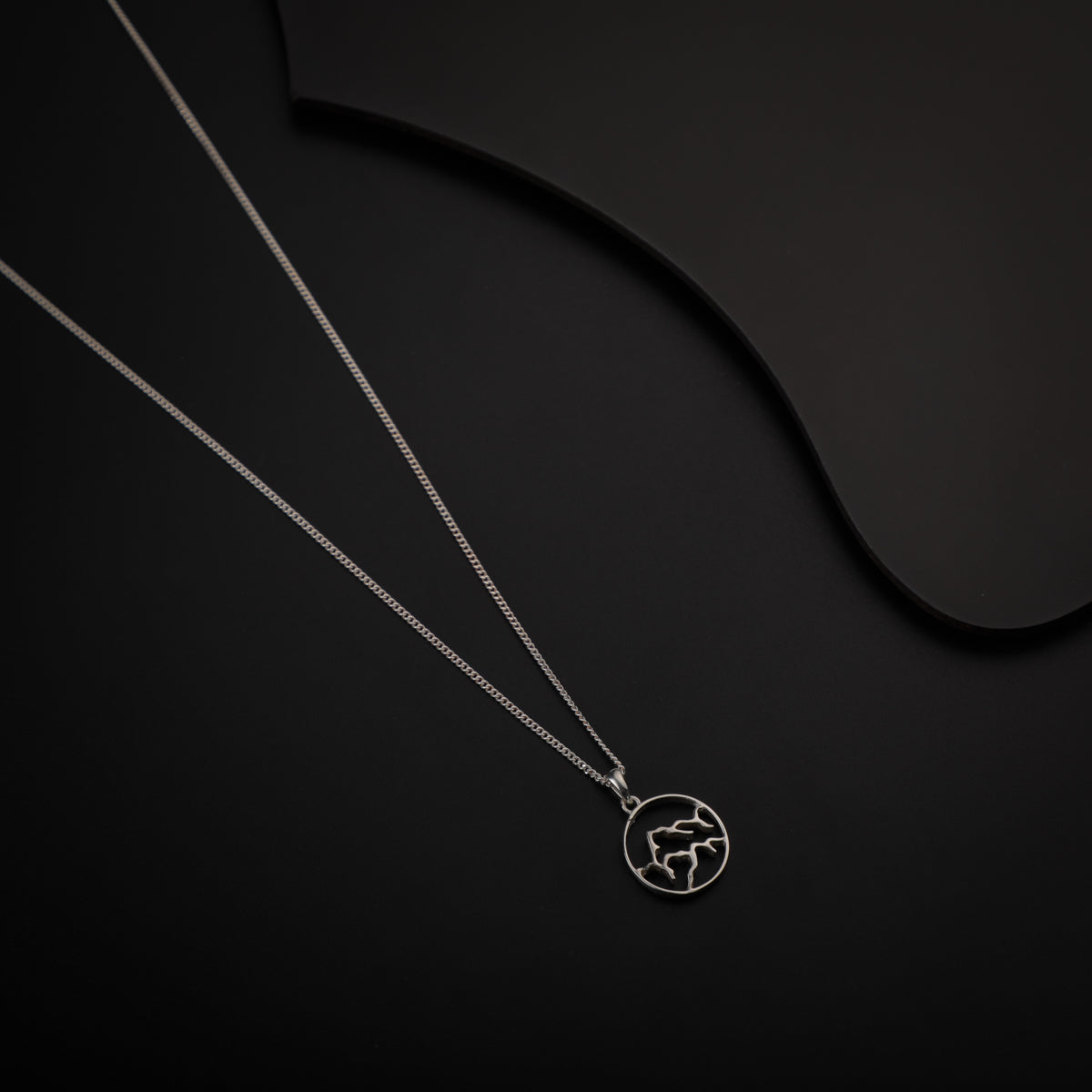Panchtatva 5 Elements Silver Pendant: Earth (पृथ्वी)