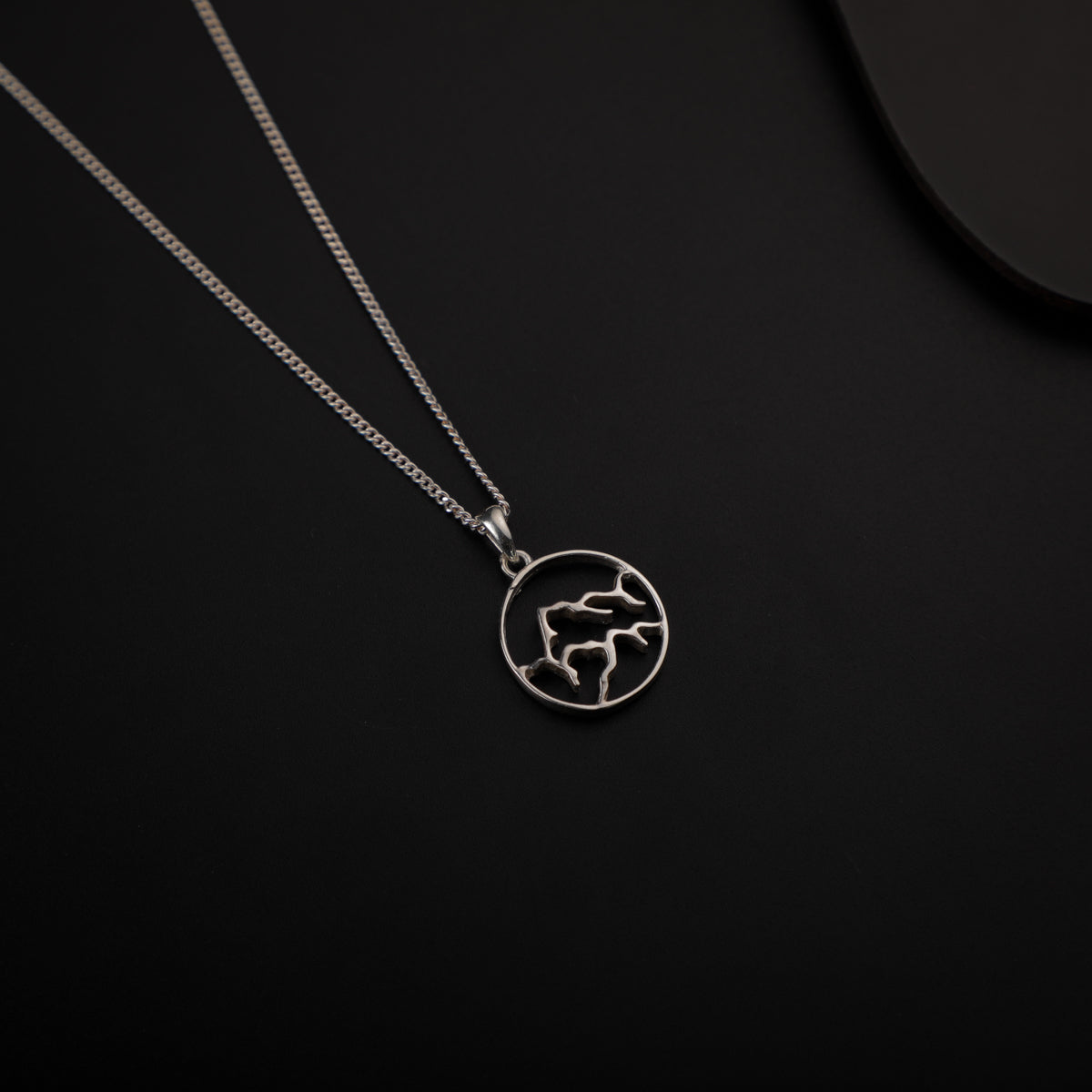 Panchtatva 5 Elements Silver Pendant: Earth (पृथ्वी)