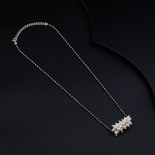 Silver Mangalsutra with Pearls