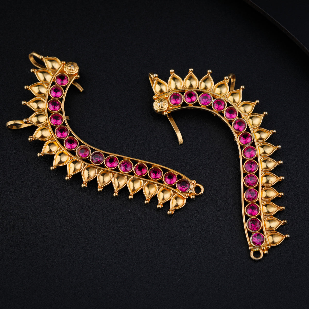Swarna Rajat Ghumat Earcuffs | 92.5 Silver | 22K Gold Plated
