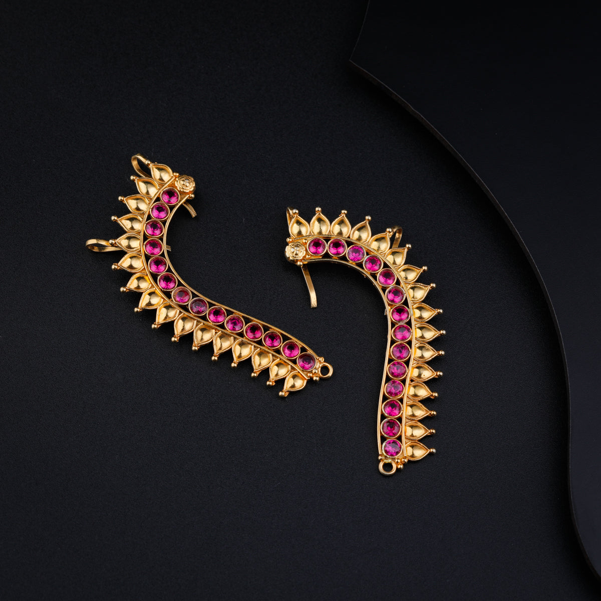 Swarna Rajat Ghumat Earcuffs | 92.5 Silver | 22K Gold Plated