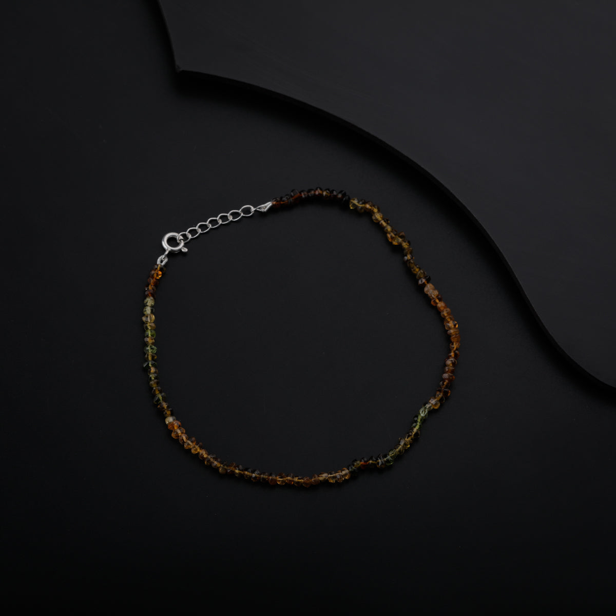 Multicolor Semi Precious Stones Anklet