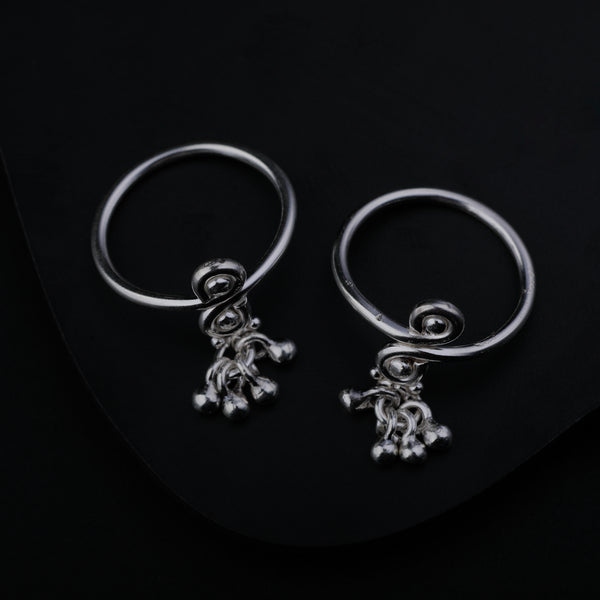 Silver Shiny Ghungroo Toe Ring