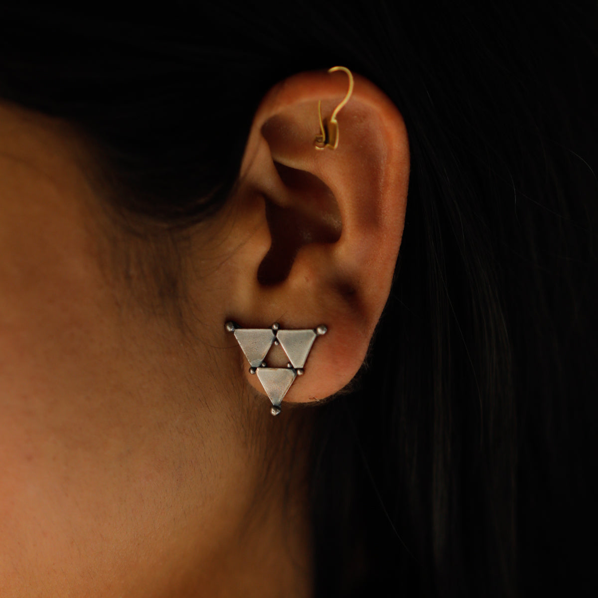 Straight and Slant - Earrings