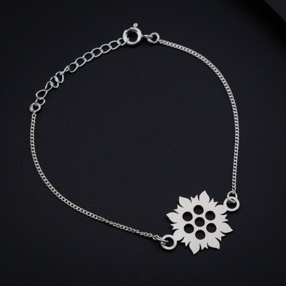 Silver Laser Cut Bracelet