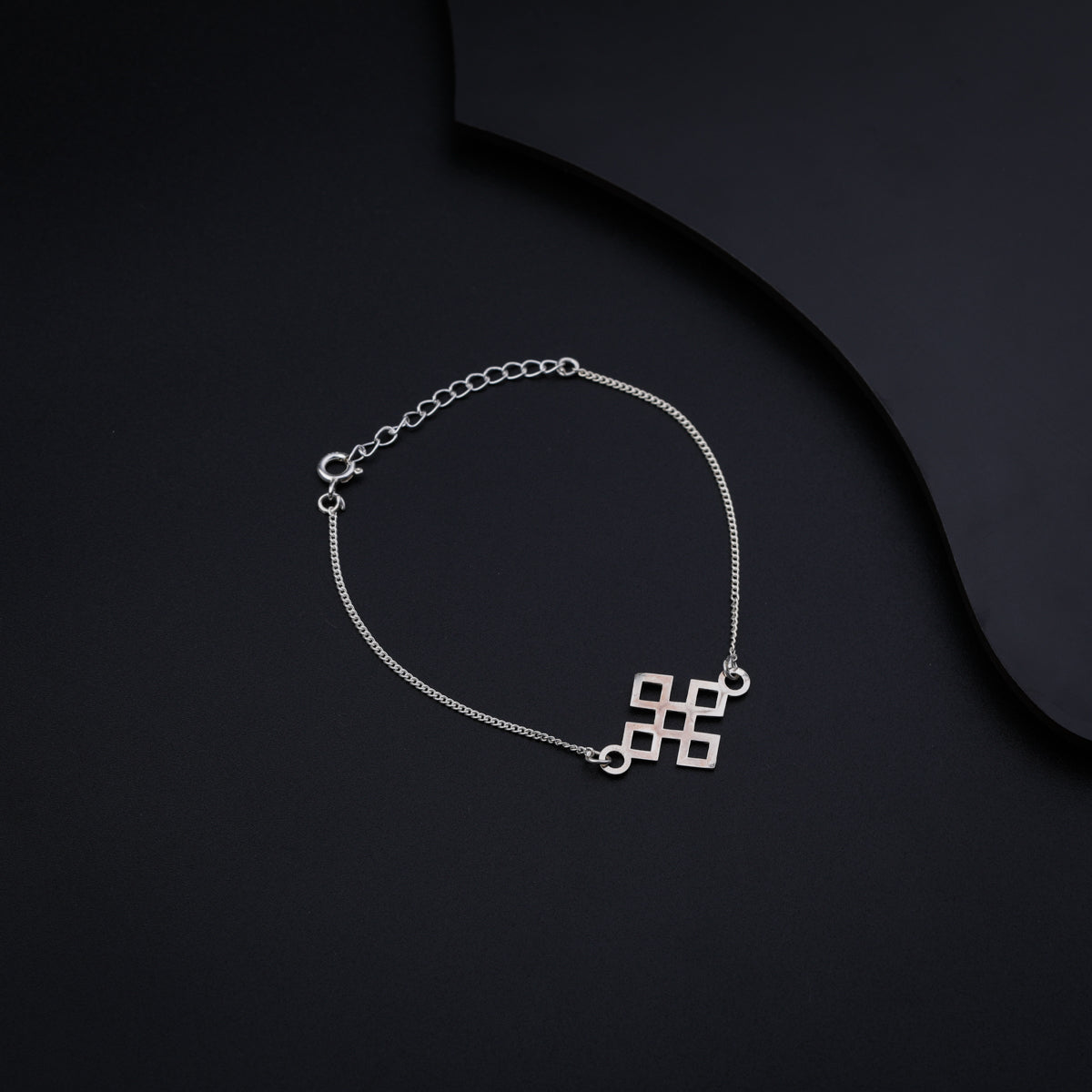 Silver Laser Cut Bracelet