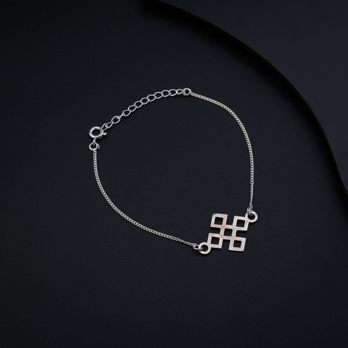 Silver Laser Cut Bracelet