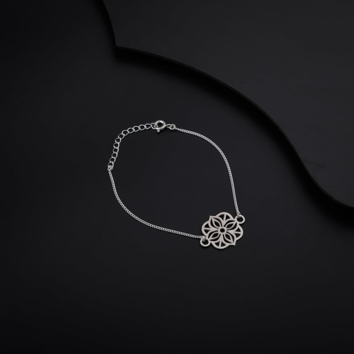 Silver Flower Bracelet
