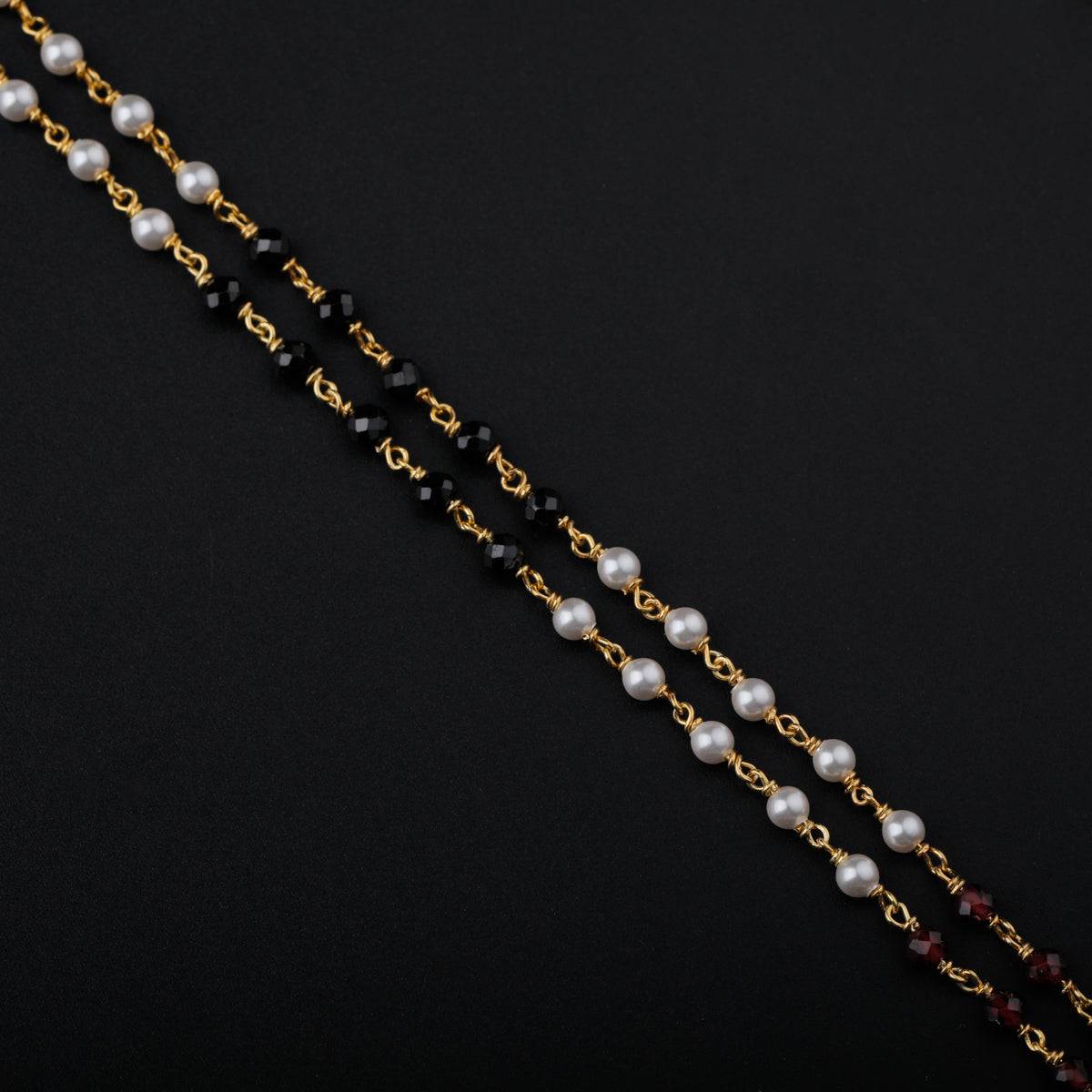 Silver Vatee Mangalsutra | 92.5 Silver | 22K Gold Plated | Multicolor Stones