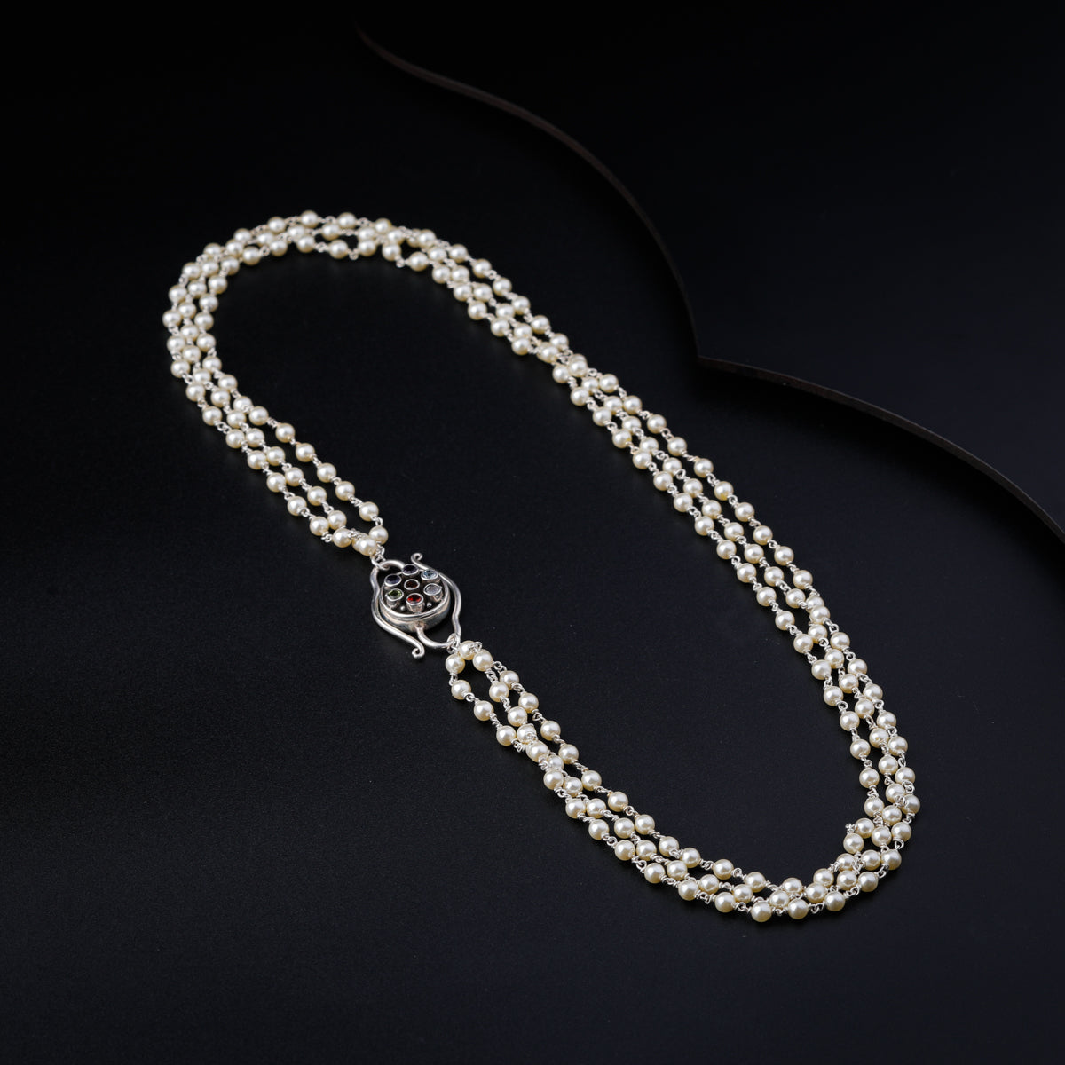 Three Layer Pearl Necklace