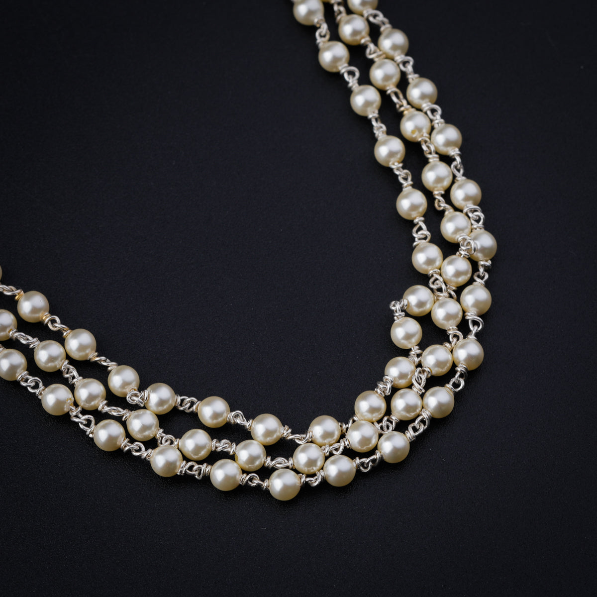 Three Layer Pearl Necklace