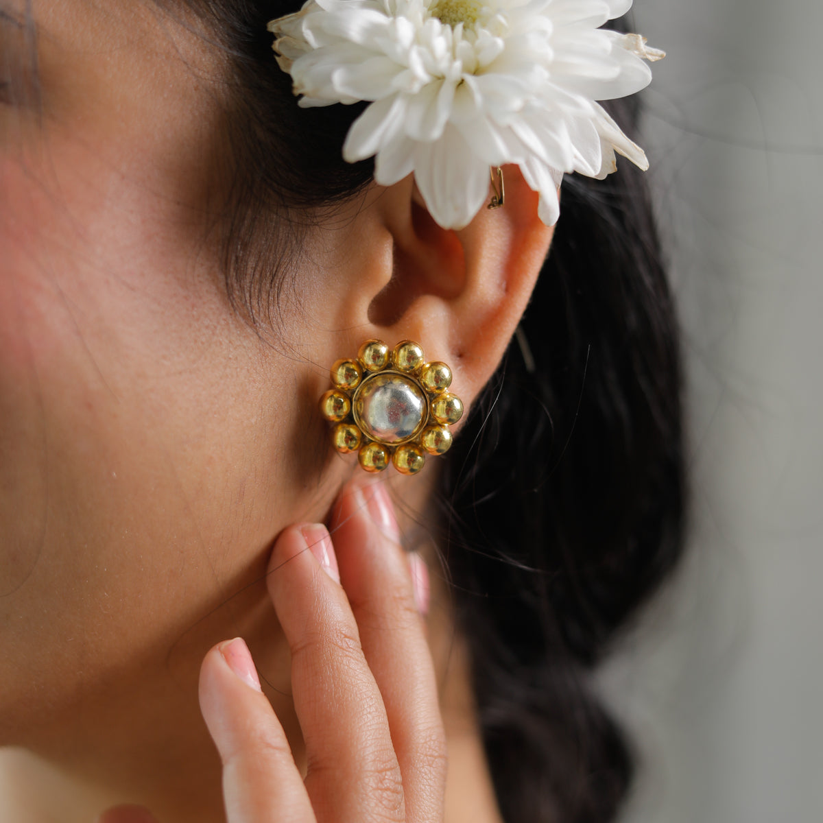 Swarna Rajat , Saaj Gath Earrings | 92.5 silver