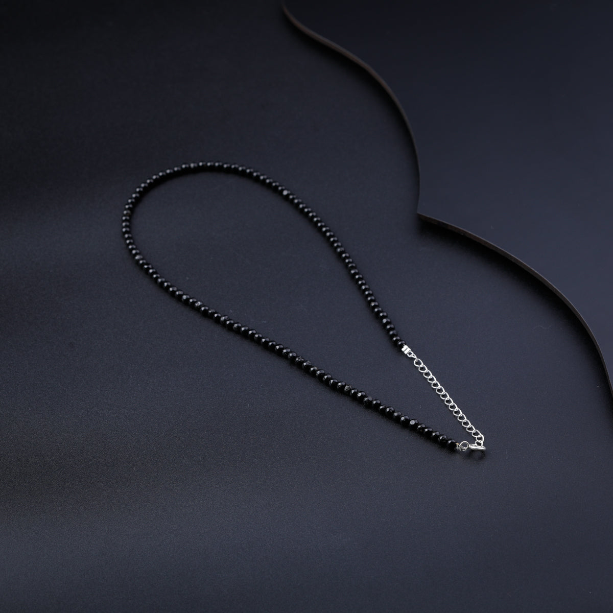 Black Onyx Silver Necklace