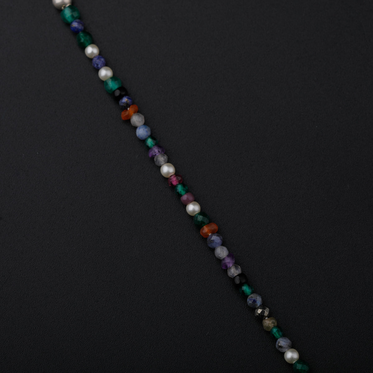 Amethyst Stone Pendant Necklace with Semi Precious Stones