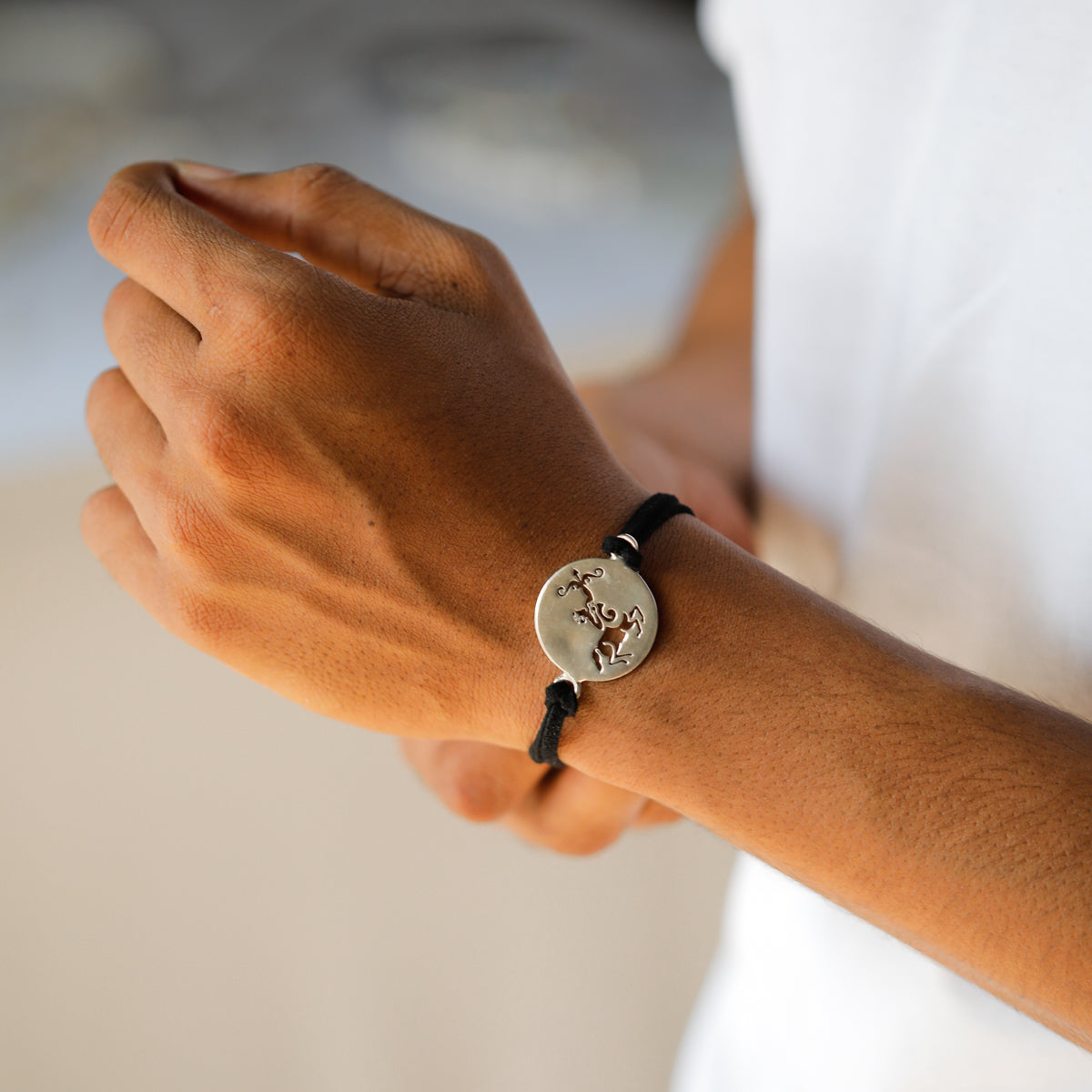 Sagittarius / धनु Silver Bracelet for Men