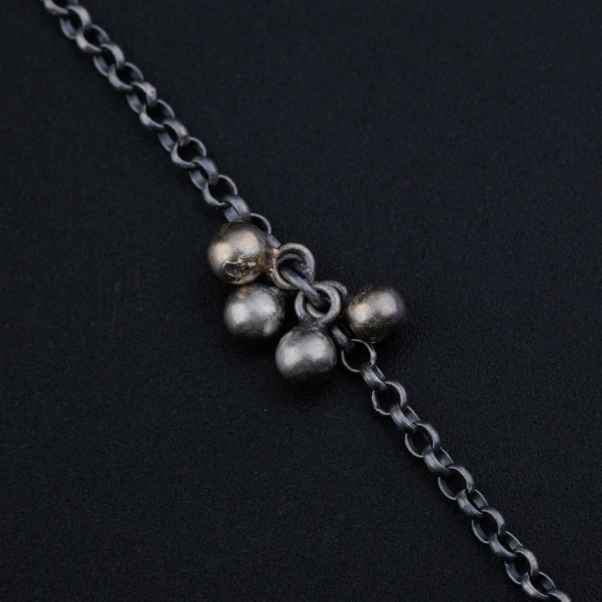 Genda Ghungroo Oxidized Necklace