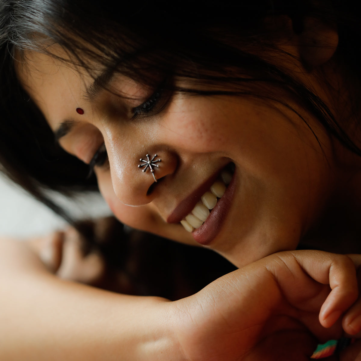 Snowflake Nose pin (Clip on)