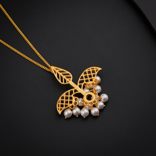 Silver Leaf Filigree Necklace | 92.5 Silver | 22K Gold Plated