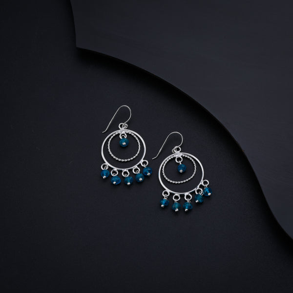 Blue Apetite Chandbali | 92.5 silver earrings | size : small