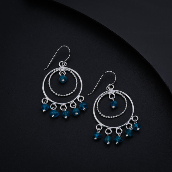 Blue Apetite Chandbali | 92.5 silver earrings | size : small