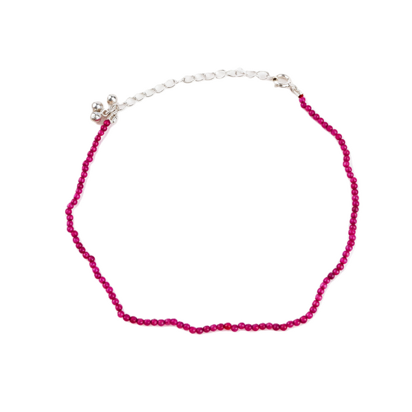 Ruby Anklet with Ghungroo