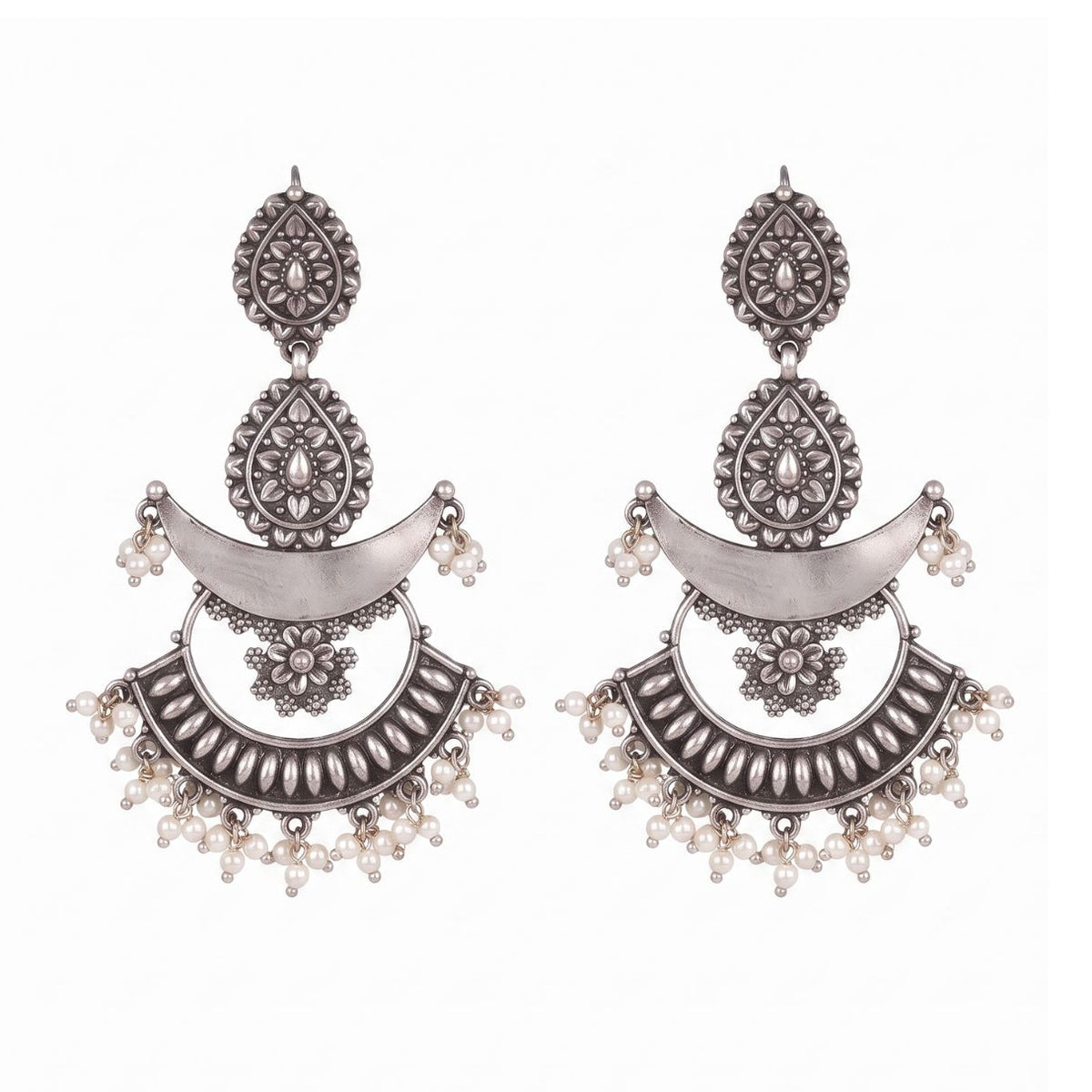 Chandbali (Mahnoor) | 92.5 Silver | Size : Large