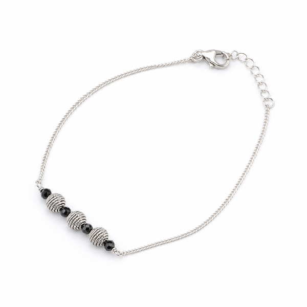 Silver Bead Mangalsutra Bracelet