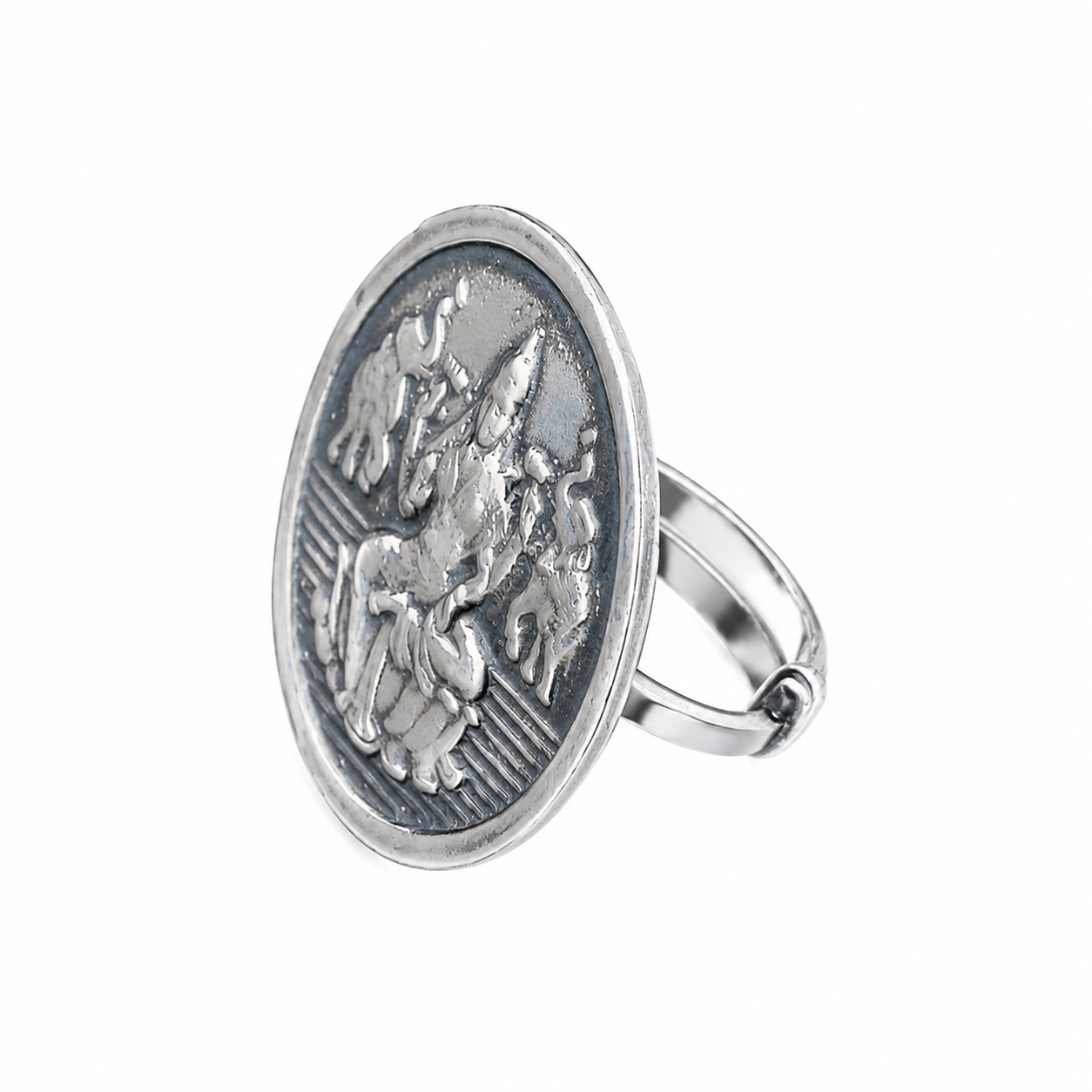 Silver Putali Ring (Adjustable)