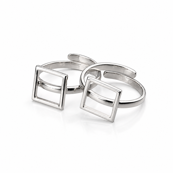 Silver Square Toering