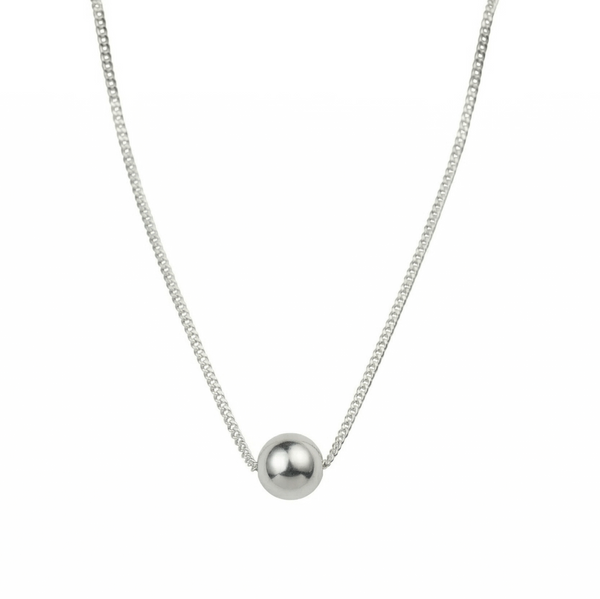 Silver Bead Chain Necklace