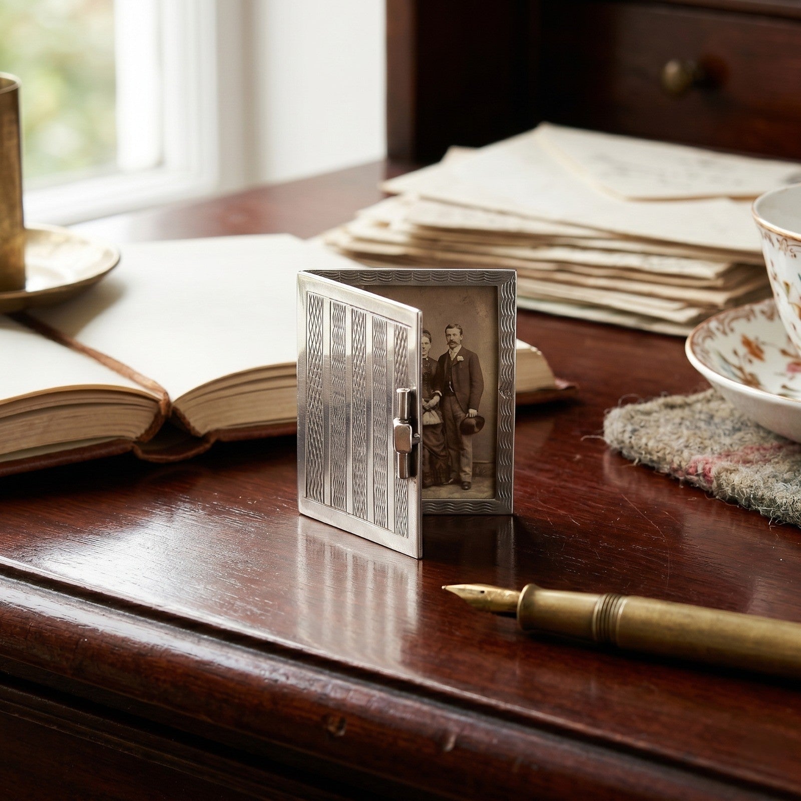 Silver Foldable Memory Frame – Big