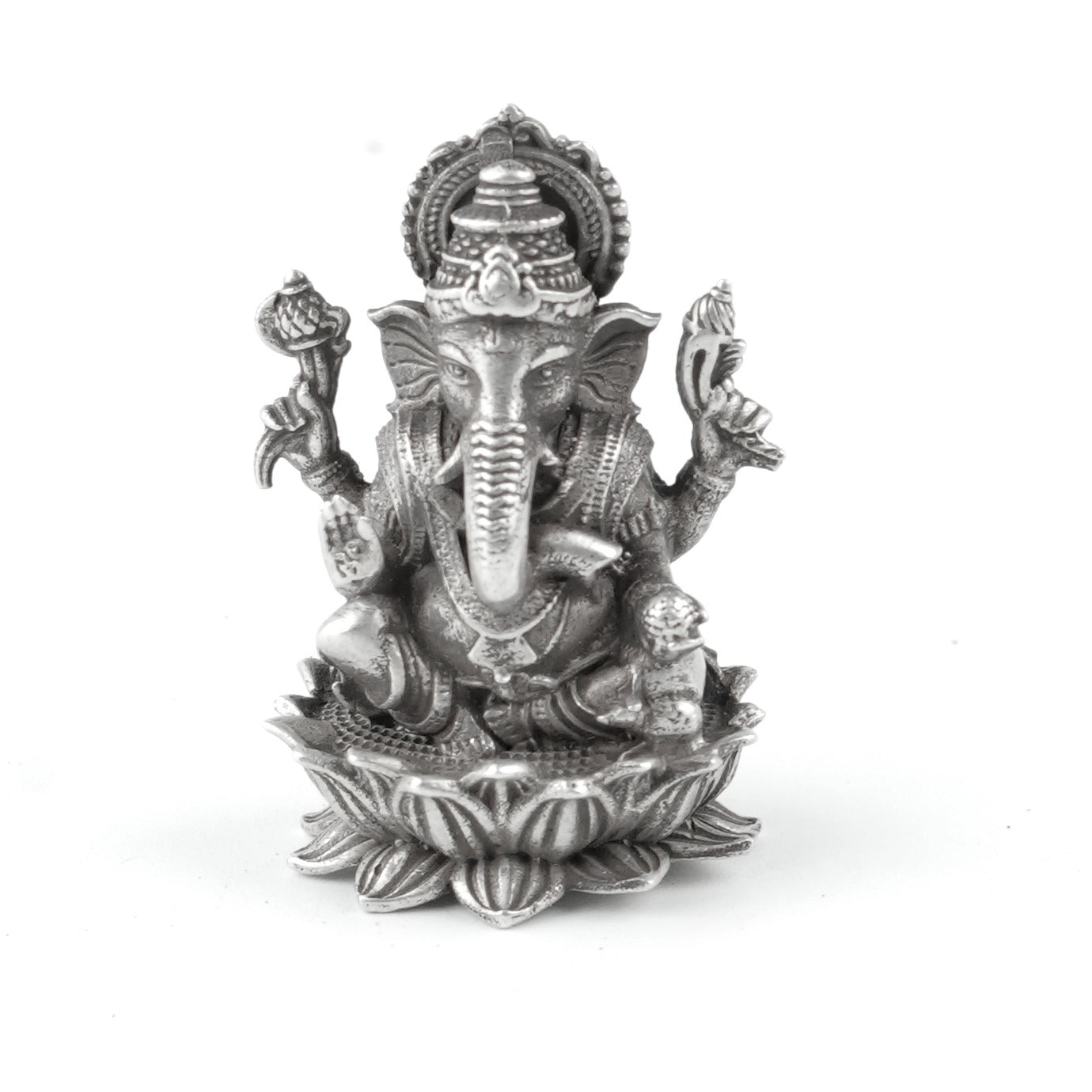 Silver Mini Ganesh Idol