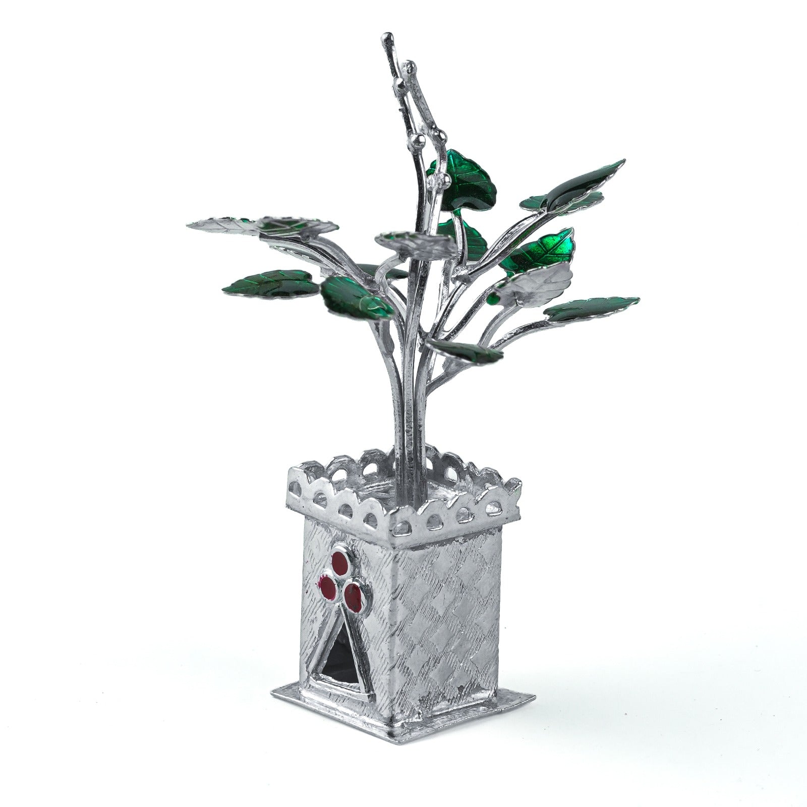 Silver Tulsi Vrundavan – Big