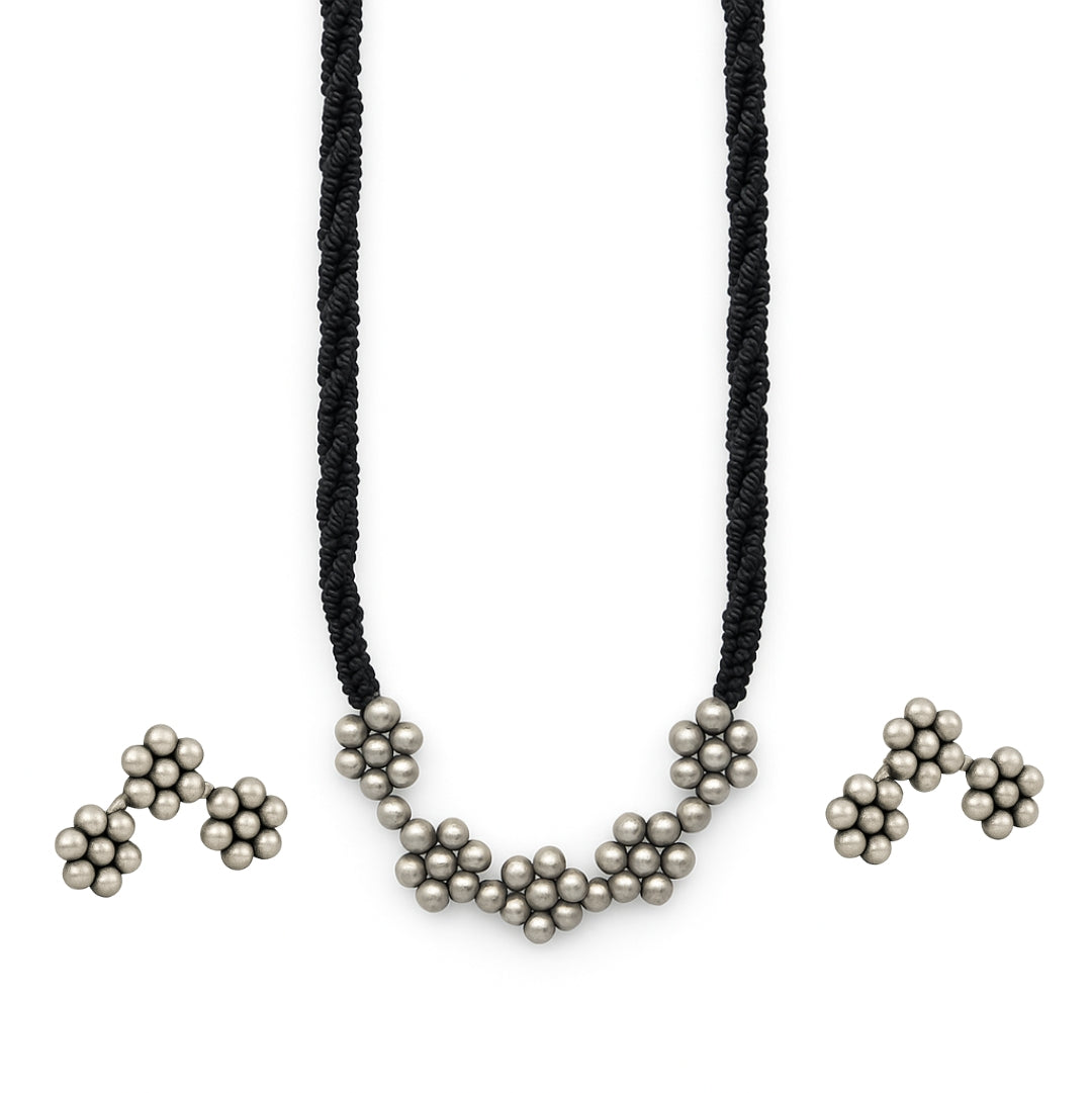 Kudi Basket Long Mangalsutra with Earrings