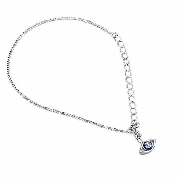 Evil Eye Silver Chain Bracelet