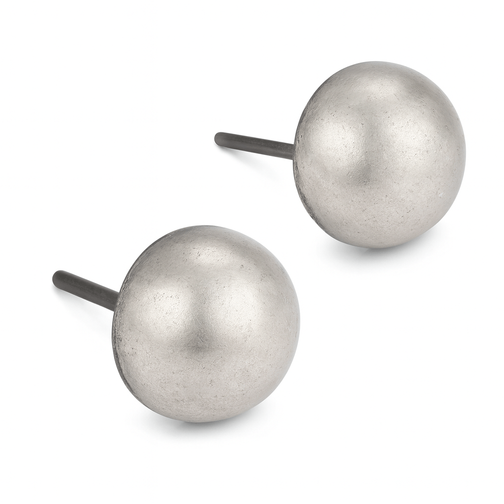 Small dome earrings in 92.5 sterling silver