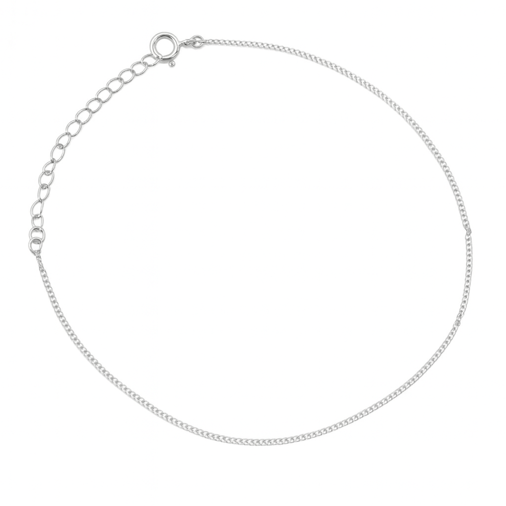 Silver chain bracelet for jewelry accessories