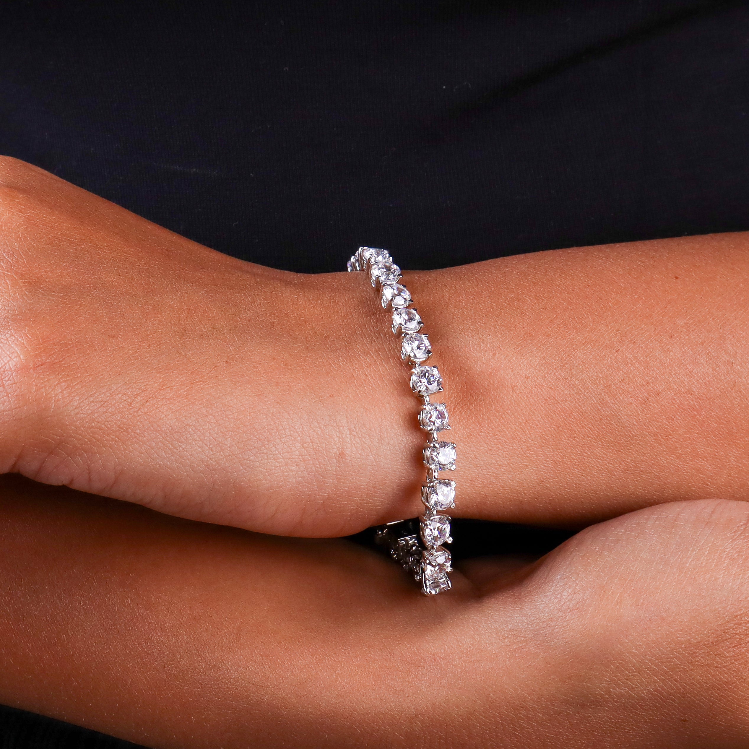 Round Shape CZ Tennis Bracelet