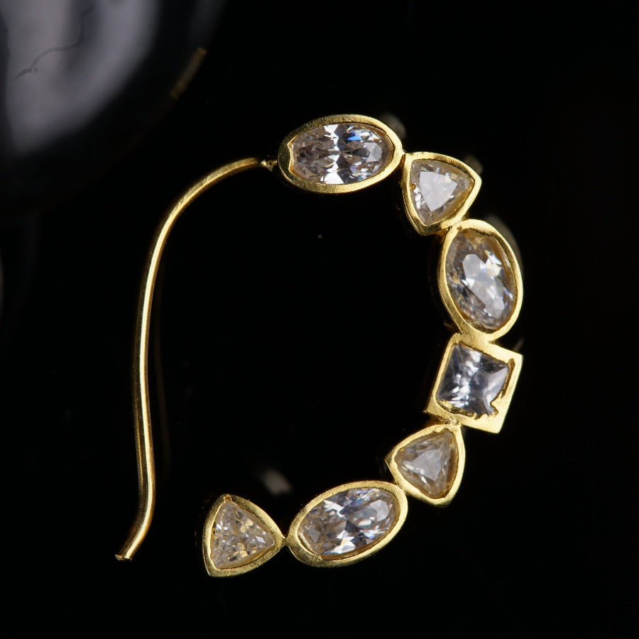 a close up of a pair of earrings