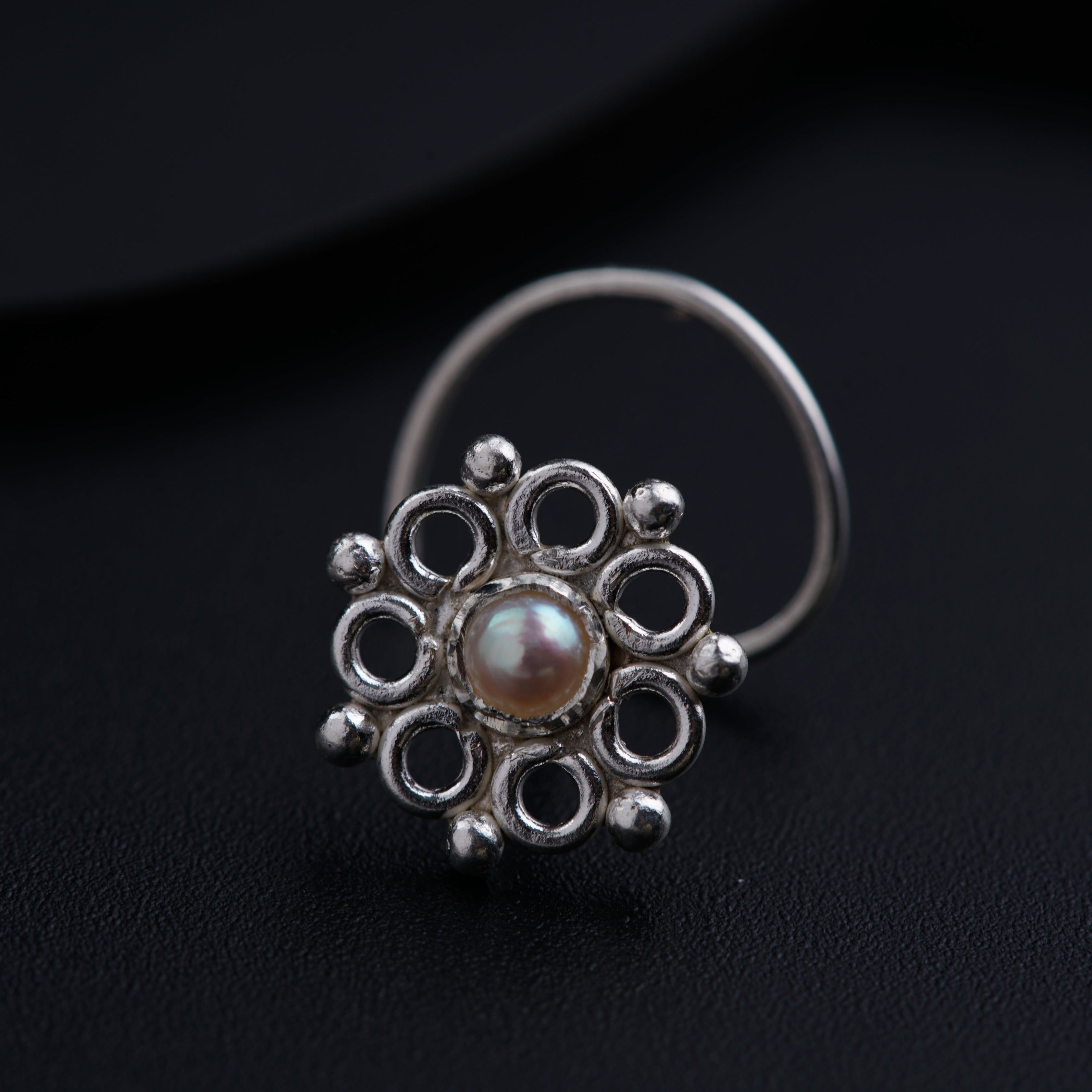 Silver Nosepin - Pearl