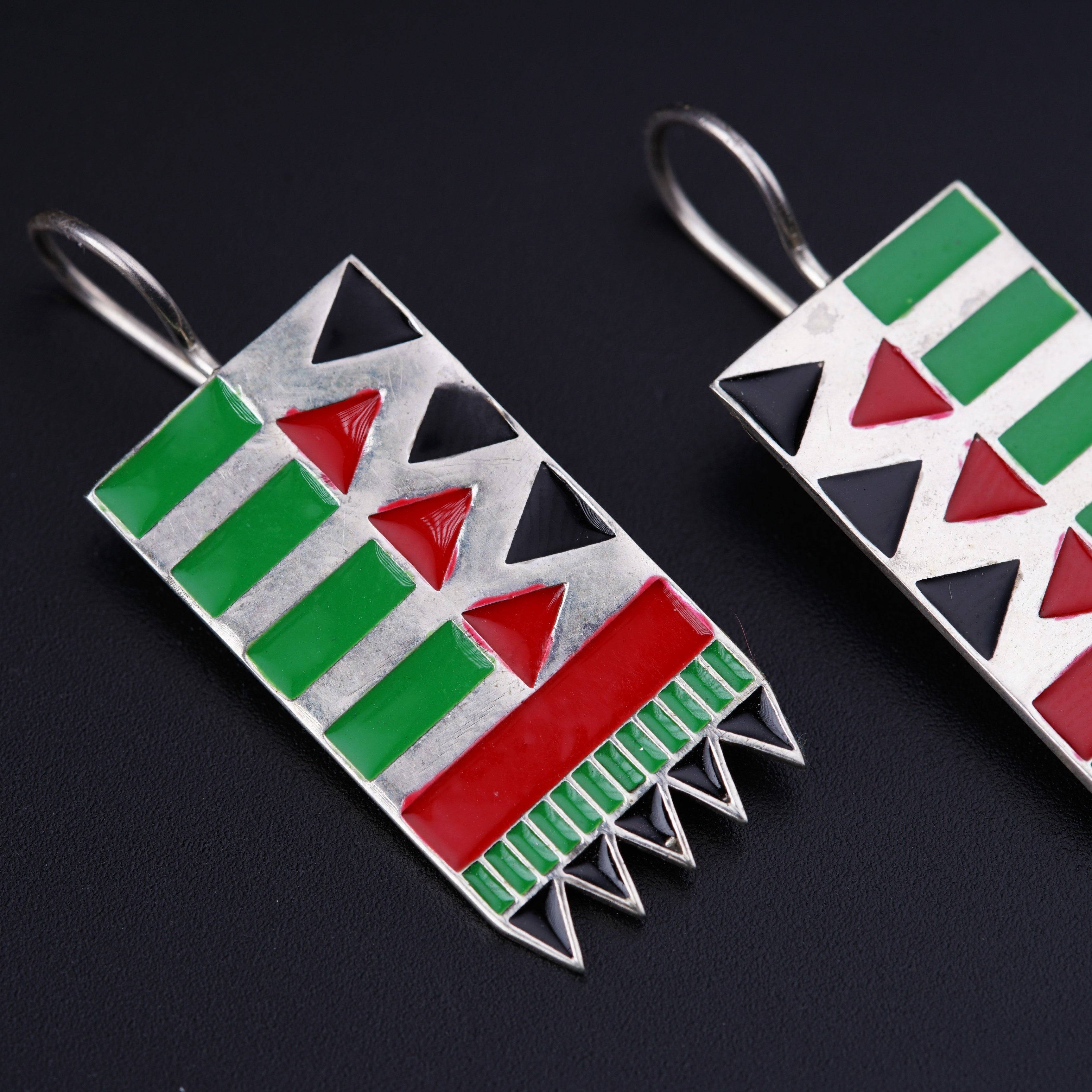 Meena Ilkal Border Earrings