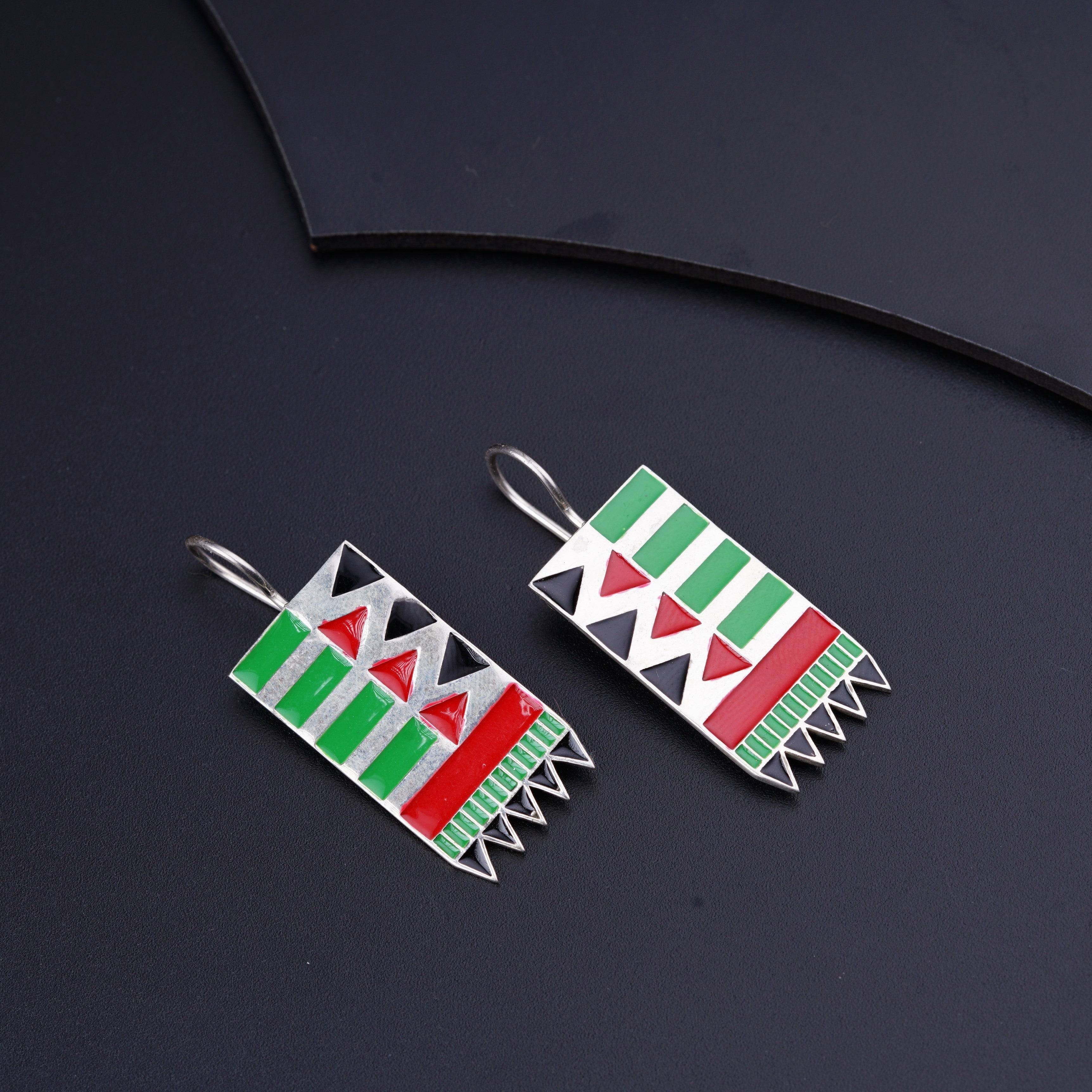 Meena Ilkal Border Earrings