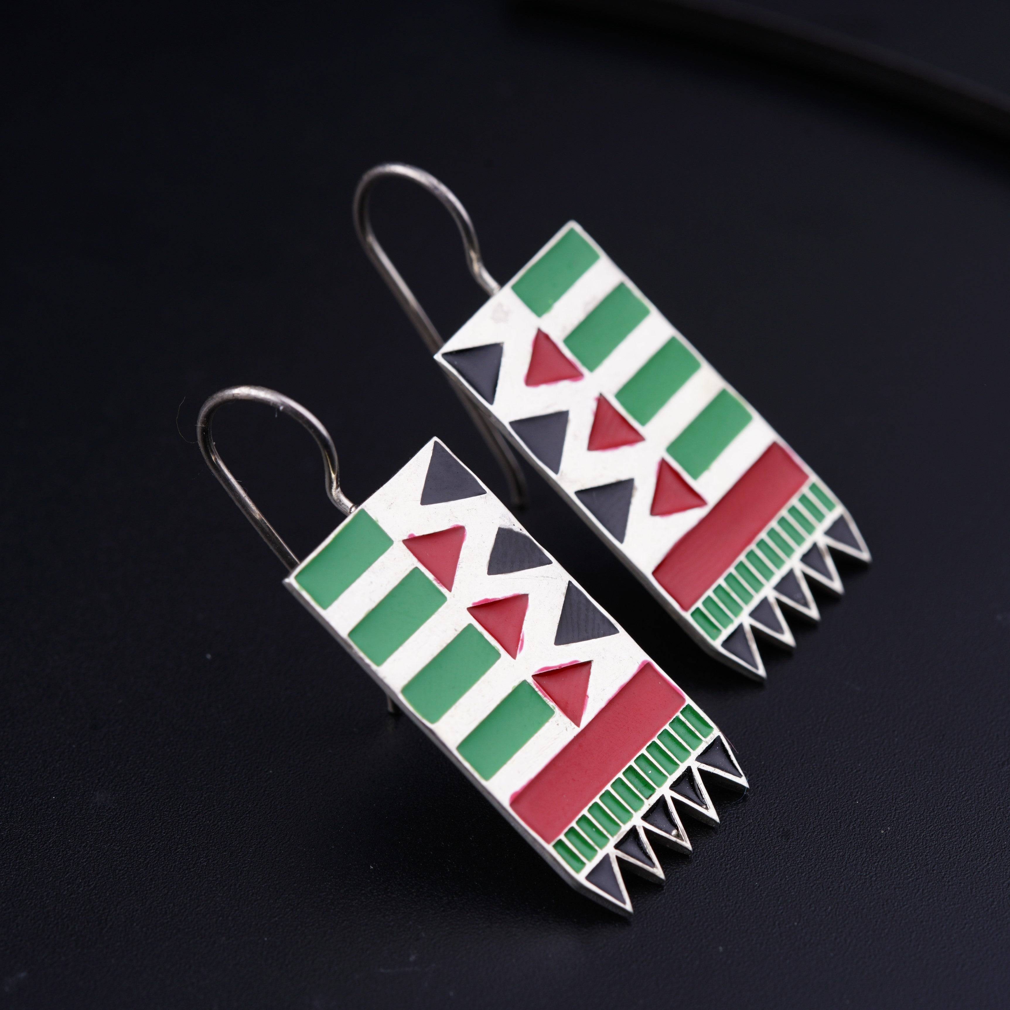Meena Ilkal Border Earrings