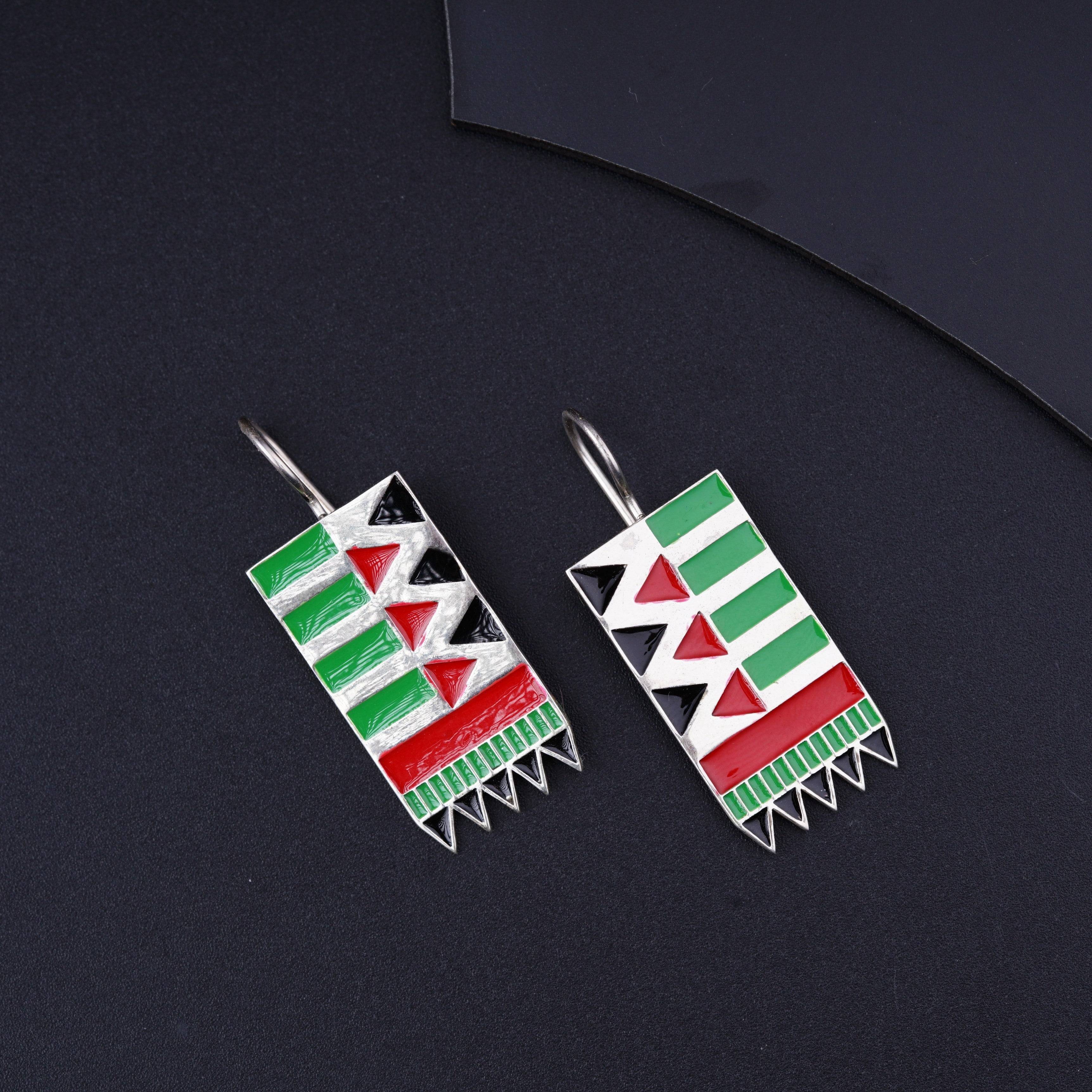 Meena Ilkal Border Earrings