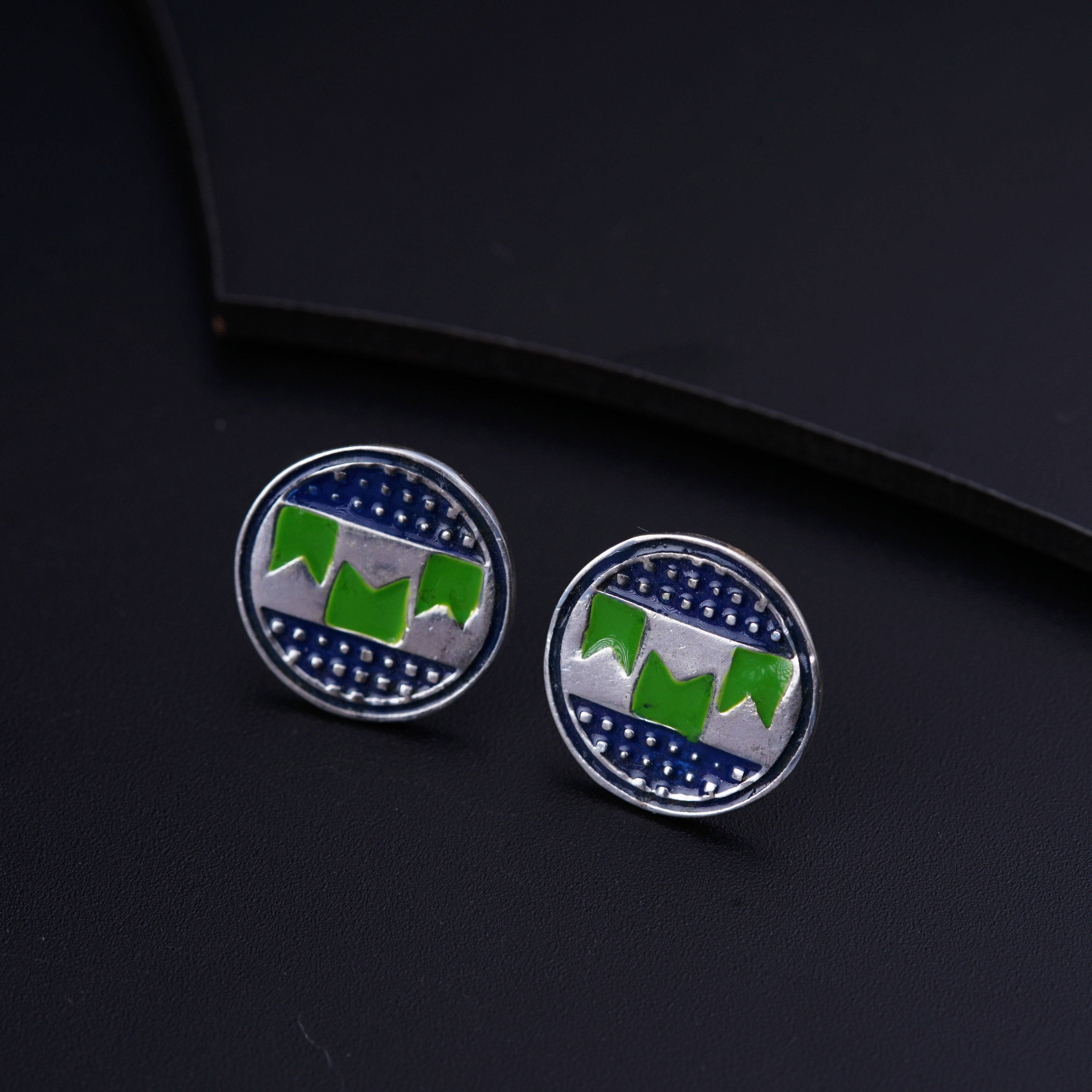 Meena Ilkal Border Earrings