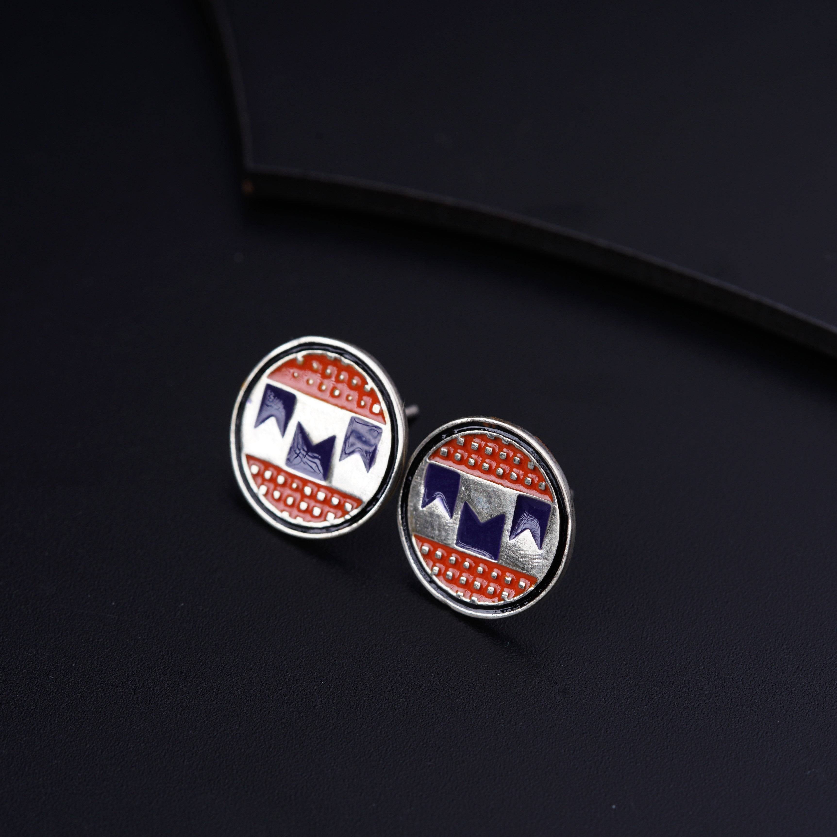 Meena Ilkal Border Earrings
