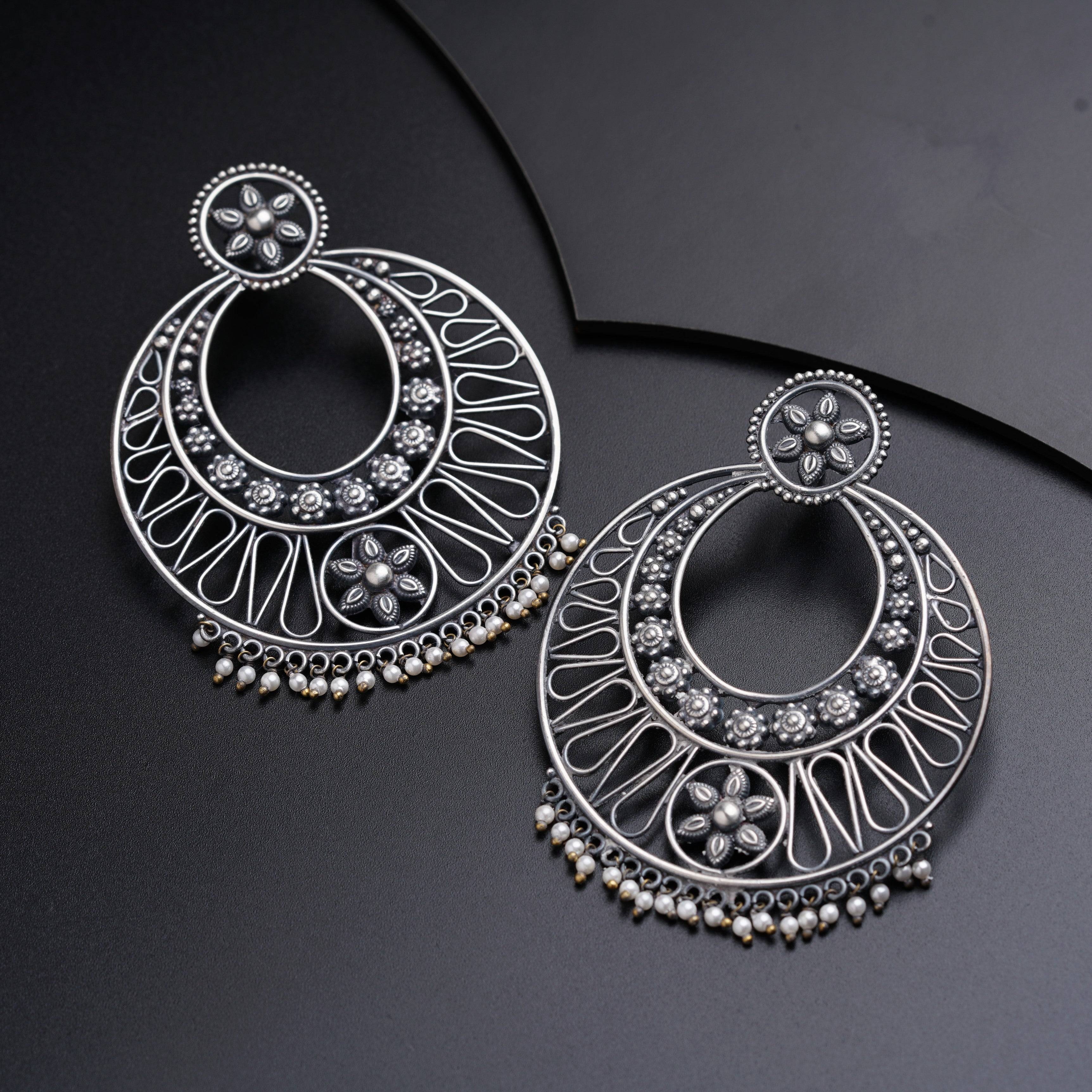 Chandbali ( Aafreen ) | 92.5 silver | size : large